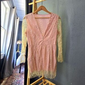 Pink Coral XS Sparkle Dress